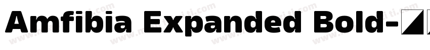 Amfibia Expanded Bold字体转换